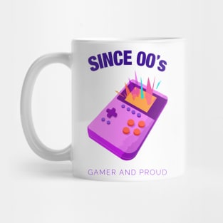 Since 2000s Gamer and Proud - Gamer gift - Retro Videogame Mug